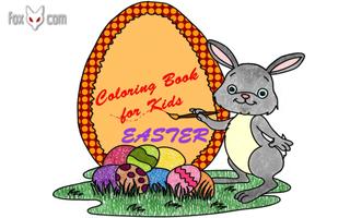 Easter Coloring Book Affiche