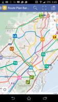 Route Plan Barcelona Metro Map Affiche