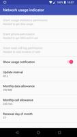 Data and call usage indicator capture d'écran 3