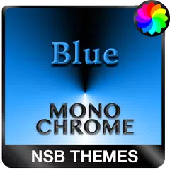 MonoChrome Blue - Xperiaのテーマ アプリダウンロード