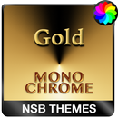 MonoChrome Gold - Xperiaのテーマ APK