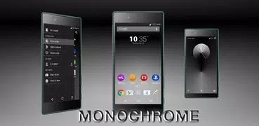 Монохромный тема для Xperia