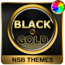 Black & Gold Theme for Xperia APK