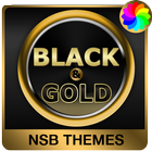 Black & Gold Theme for Xperia 아이콘