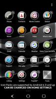 Black Silver Theme for Xperia ภาพหน้าจอ 2