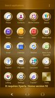 Gold Plated Theme for Xperia ภาพหน้าจอ 2