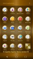 Gold Plated Theme for Xperia ảnh chụp màn hình 2