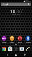 Ink Black Theme for Xperia постер