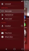 Red Silver Theme for Xperia syot layar 3