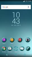 Shiny Cyan Theme for Xperia Affiche