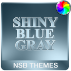 Shiny Blue Gray for Xperia icône