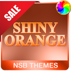 Shiny Orange Theme for Xperia ikon