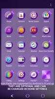 Shiny Purple Theme for Xperia اسکرین شاٹ 1