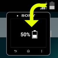 Phone Battery Widget for SW2 Affiche