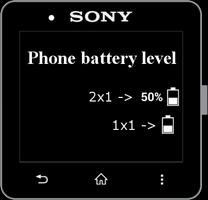 Phone Battery Widget for SW2 capture d'écran 1