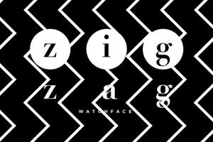 zig zag watch face Plakat
