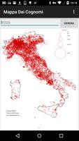 Mappa Dei Cognomi Affiche