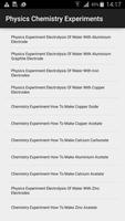 Physics Chemistry Experiments poster