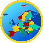 Europe map icon