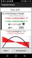 برنامه‌نما Projectile Motion Tutor عکس از صفحه