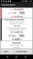 Projectile Motion Tutor capture d'écran 2