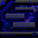 THEME EVOLVESMS SPACE BLUE APK