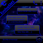 THEME EVOLVESMS SPACE BLUE icon