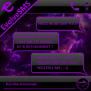 THEME EVOLVESMS SPACE PURPLE APK