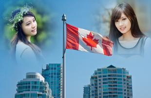 Canada Flag Day Photo Frames ポスター