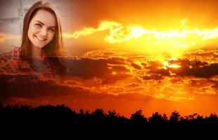 Golden Sky Photo Frames syot layar 3
