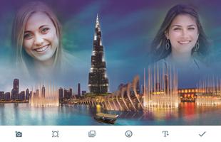 Dubai Fountain Photo Frames پوسٹر