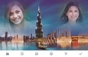 Dubai Fountain Photo Frames plakat