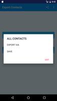 Export Phone Contacts capture d'écran 1