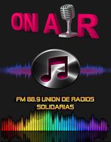 FM 88.9 UNIÓN DE RADIOS SOLIDARIAS โปสเตอร์