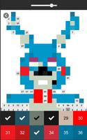 Pixel art Coloring by numbers for Fnaf captura de pantalla 3