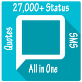 27,000 English sms app | Status and quotes icône