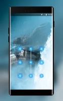 fog and mountain cool lock theme wallpaper Affiche