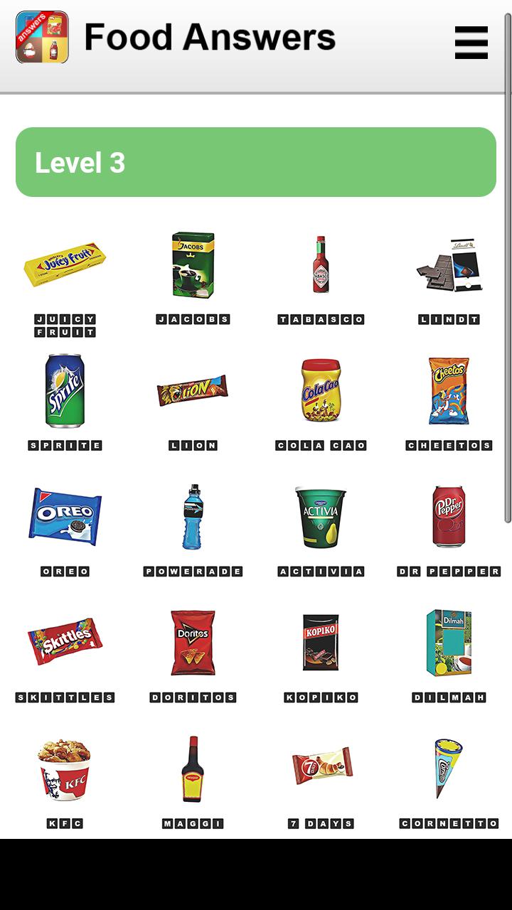 Answers For Food Logo Quiz Extra For Android Apk Download - roblox quiz respuestas