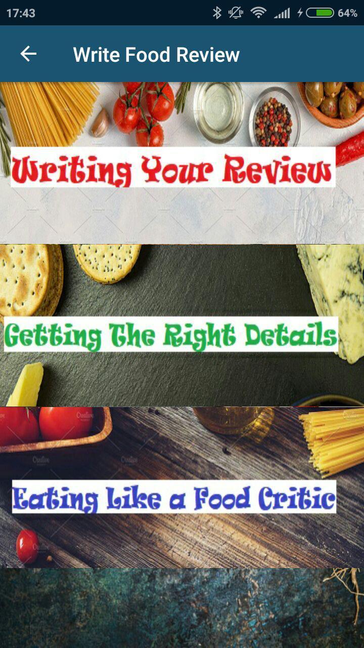 Write a Food Review for Android - APK Download