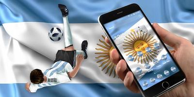 3D Argentina Football Theme capture d'écran 3