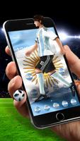 3Dアルゼンチンサッカーのテーマ ポスター