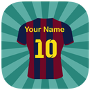 كتابة إسمك على قميص كرة القدم APK
