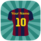 كتابة إسمك على قميص كرة القدم simgesi