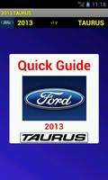 Quick Guide 2013 Ford Taurus ポスター