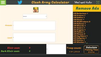 Clash Army Calculator تصوير الشاشة 2