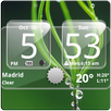 Sense Analog Glass Clock 4x2 APK