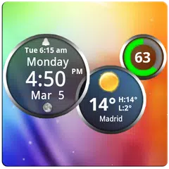 Rings Digital Weather Clock APK download