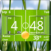 Football Digital Weather Clock icon