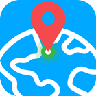 Fake gps for simulate walking icon