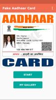 Fake Aadhar Card for India постер